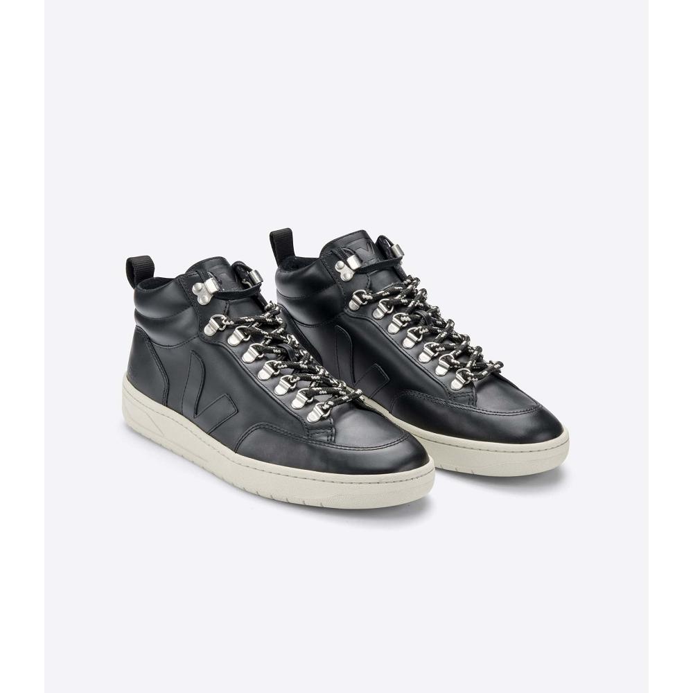 Veja RORAIMA LEATHER Vysoke Damske Black/White | SK 355CTV